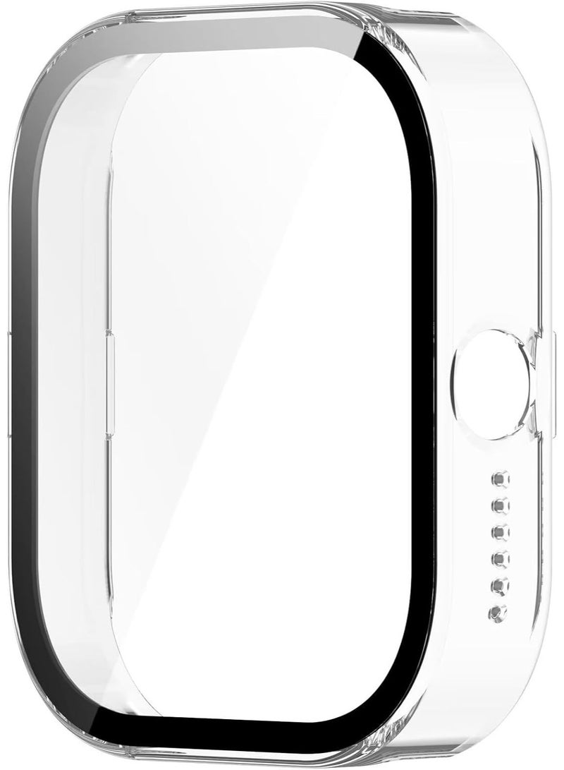 Case Compatible with CMF by Nothing Watch Pro, Full Coverage Slim Hard Case Protective Bumper Built-in Tempered Glass Screen Protector Shell for CMF by Nothing Watch Pro (Clear) - Image 1