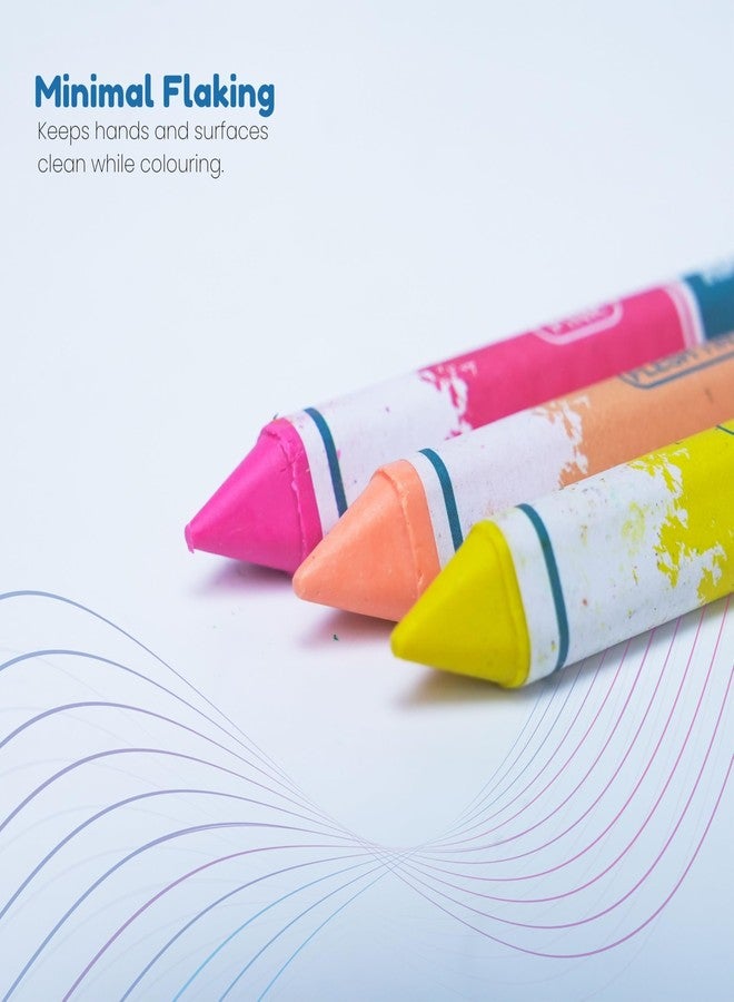 HAUSER ARTZ JUMBO WAX CRAYONS - 24 COLORS | Non Toxic Crayons | Extra Long Wax Crayons, Pack Of 2 (48 PCS) - Image 3