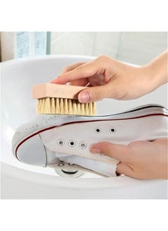 MOXO 3Pcs Sneaker Shoe Cleaner Brush Set Shoes Clean Brush Kit Both Horsehair and Plastic Bristles with Microfiber Cloth  - Image 3