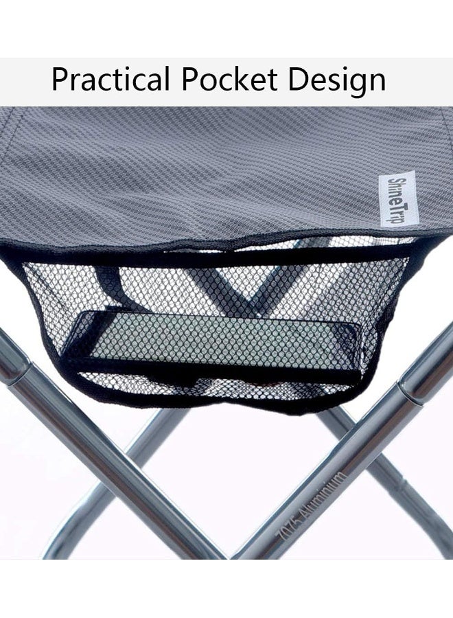 Aoutacc Portable Folding Stool Aoutacc Collapsible Outdoor Portable Chairs for Adults Small Lightweight Sturdy Camping Stool for Garden Fishing Kitchen Travel Hiking and Beach - Image 2