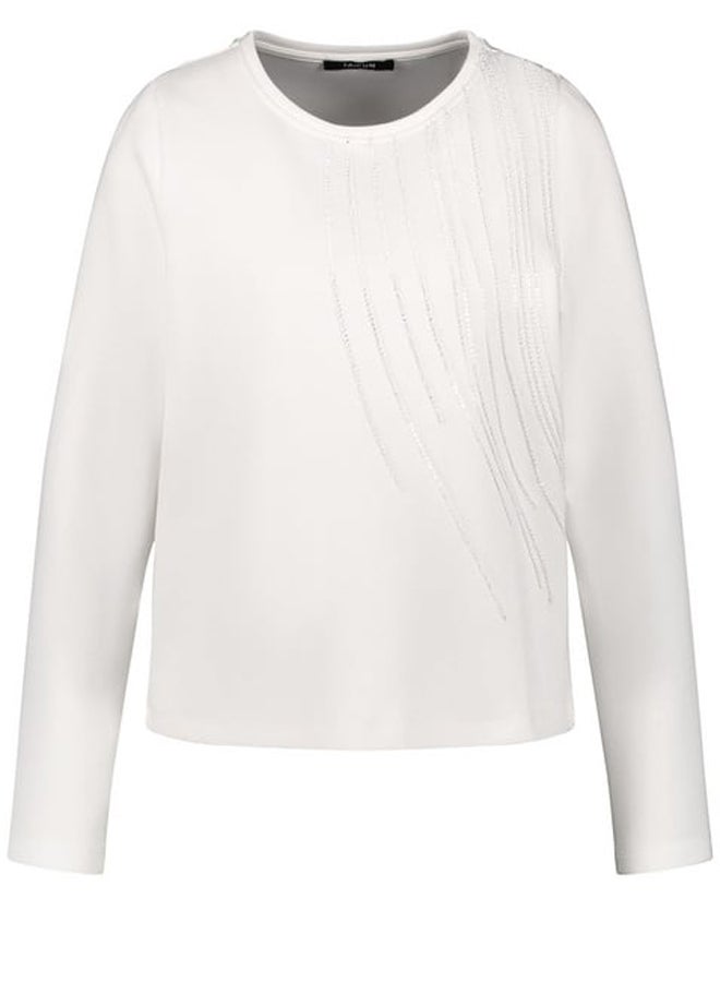 GERRY WEBER Soft sweatshirt with glitter embroidery  - Image 1