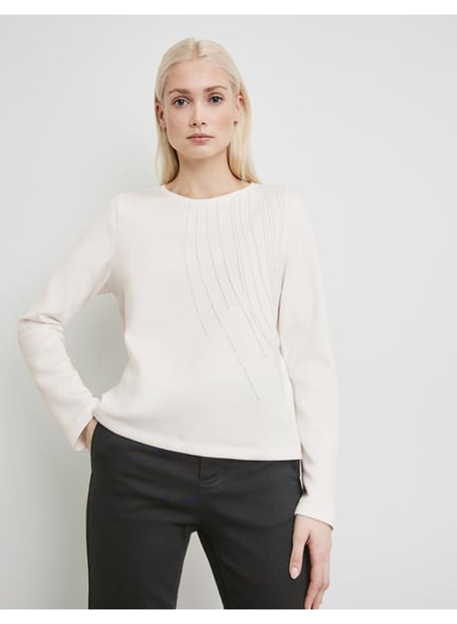 GERRY WEBER Soft sweatshirt with glitter embroidery  - Image 2