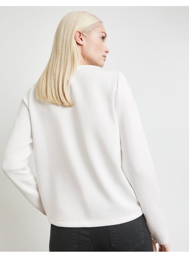 GERRY WEBER Soft sweatshirt with glitter embroidery  - Image 4