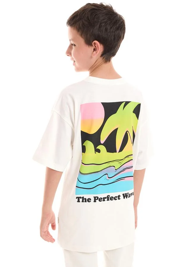victor and jane Perfect Waves Graphic Print Oversized T-Shirt