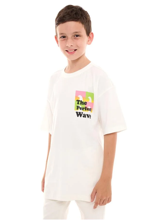 victor and jane Perfect Waves Graphic Print Oversized T-Shirt by Styli