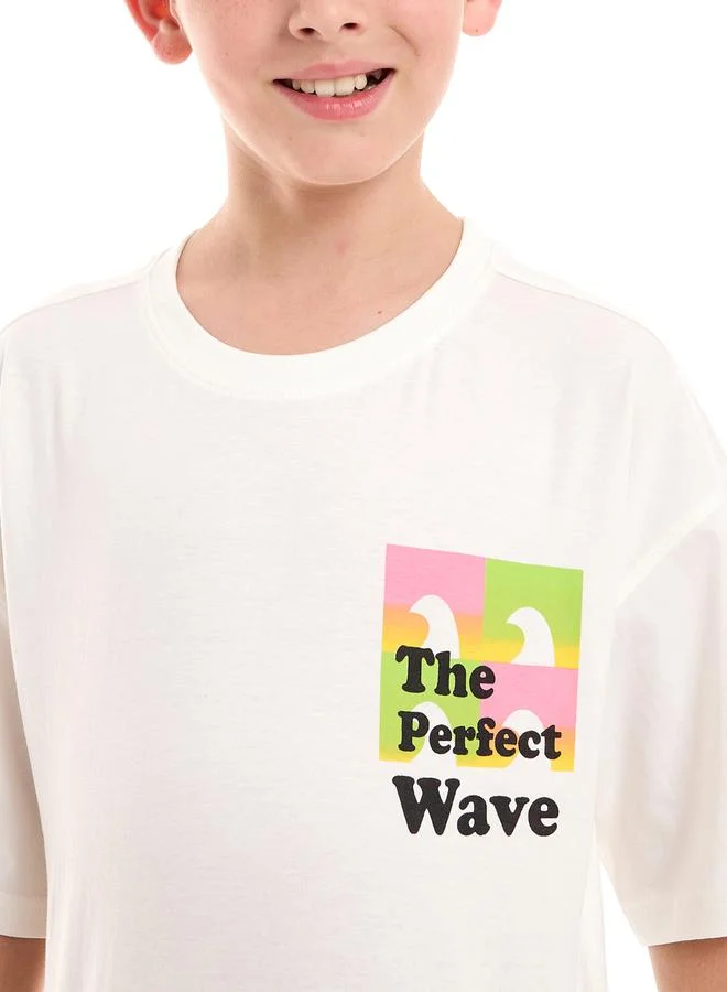 victor and jane Perfect Waves Graphic Print Oversized T-Shirt