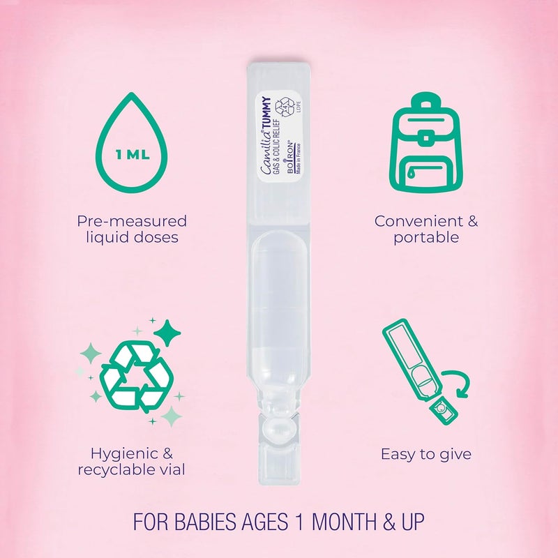 Boiron بوارون كاميليا تامي لآلام المغص والغازات المؤلمة والانتفاخ 30 جرعة سائلة معقمة وغير مهدئة - Image 3