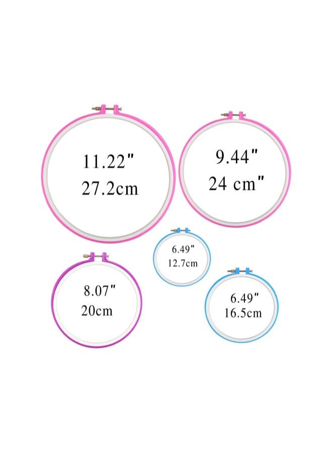 klarako Tambour Embroidery Circle Cross Stitch Hoop Ring (Random Color) - Image 3