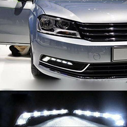 EOHMAK LED Daytime Running Light Kits 2PCS 12V L Shaped Driving Lamp Daytime Running Fog Light Durable Waterproof Car LED Lamp - Image 2