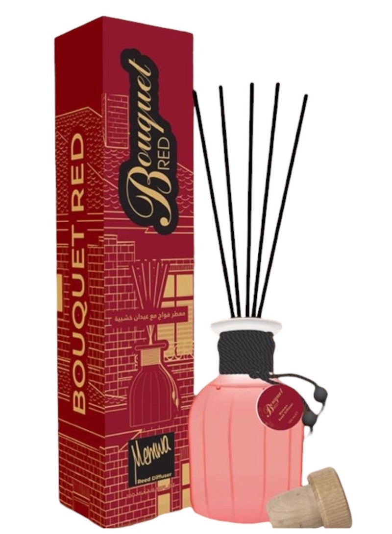 ميموا معطر فواح مع عيدان خشبية بوكية احمر - Image 1