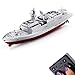 Tipmant Military RC Naval Ship Vessel Warcraft 24 GHz Remote Control Boat Speedboat Electric Water for Swimming Pool Kids Toy Birthday Gifts Silver - Image 3