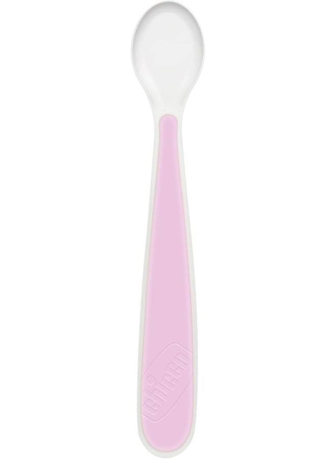 Chicco Easy Start Silicone Feeding Set | Dishes for Baby-Led Weaning | Suction Bowl | Adjustable Silicone Bib | Soft Silicone Spoon | BPA-Free | 3 Piece Set | Pink - Image 4