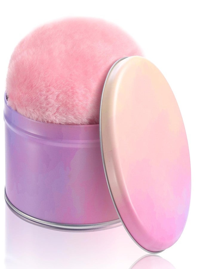 WSYUB Powder Puff, 5.12 Inch Powder Puff for Body Powder, Large Loose Soft Velour Body Powder Puff and Container - Image 1