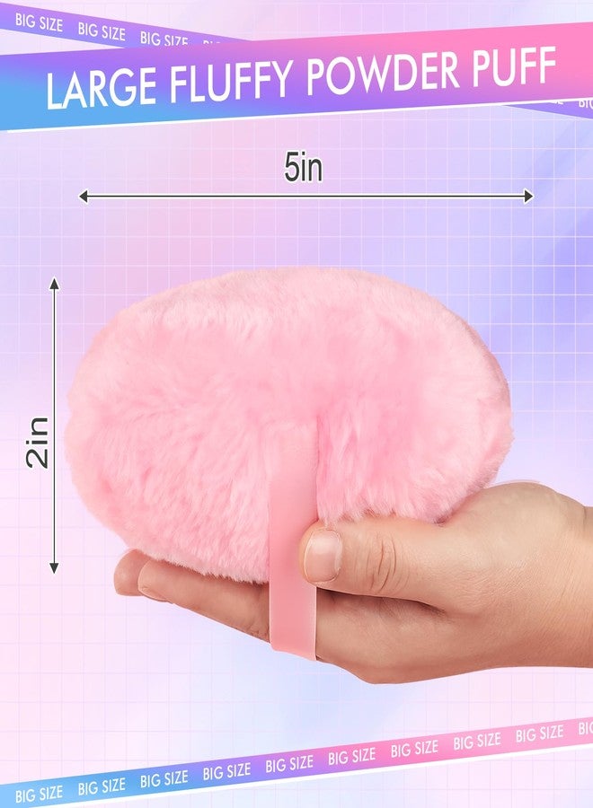 WSYUB Powder Puff, 5.12 Inch Powder Puff for Body Powder, Large Loose Soft Velour Body Powder Puff and Container - Image 2