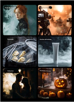 Generic Fog Machine, Photography Fog Effect, Portable Fog Maker, with Remote Control Fogger Machine, for Video Shoot and Parties  - Image 2