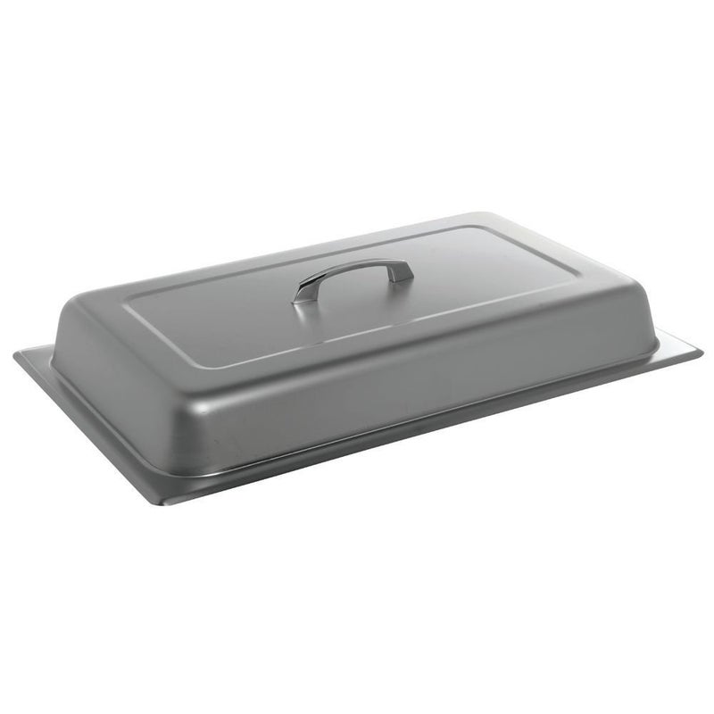 Hubert Steam Table Pan Hotel Pan Cover Full Size Stainless Steel Dome - Image 1