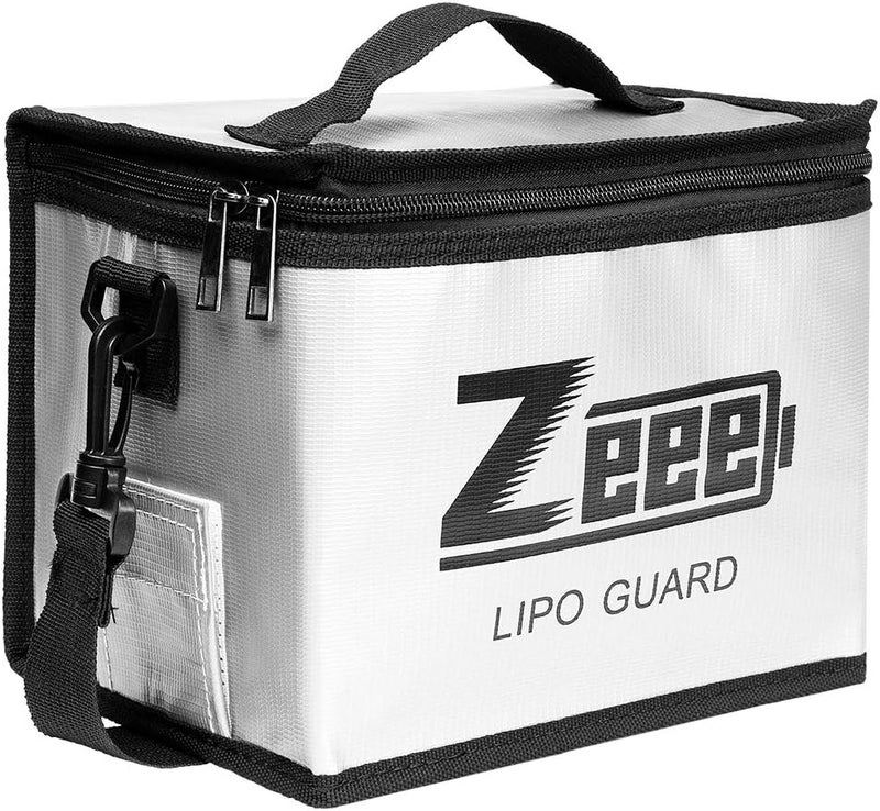 Zeee Lipo Safe Bag Fireproof Explosionproof Bag Large Capacity Lipo Battery Storage Guard Safe Pouch for Charge & Storage(8.46 x 6.5 x 5.71 in) - Image 1