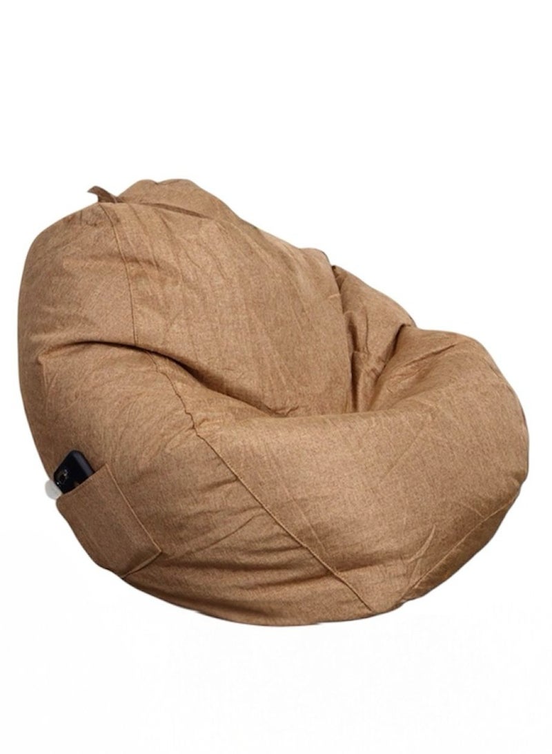 صحاره كرسي بين باج للأطفال والصغار بجيب جانبي – قماش كتان قابل للغسل – قاعدة 50 سم × ارتفاع 100 سم - Image 1