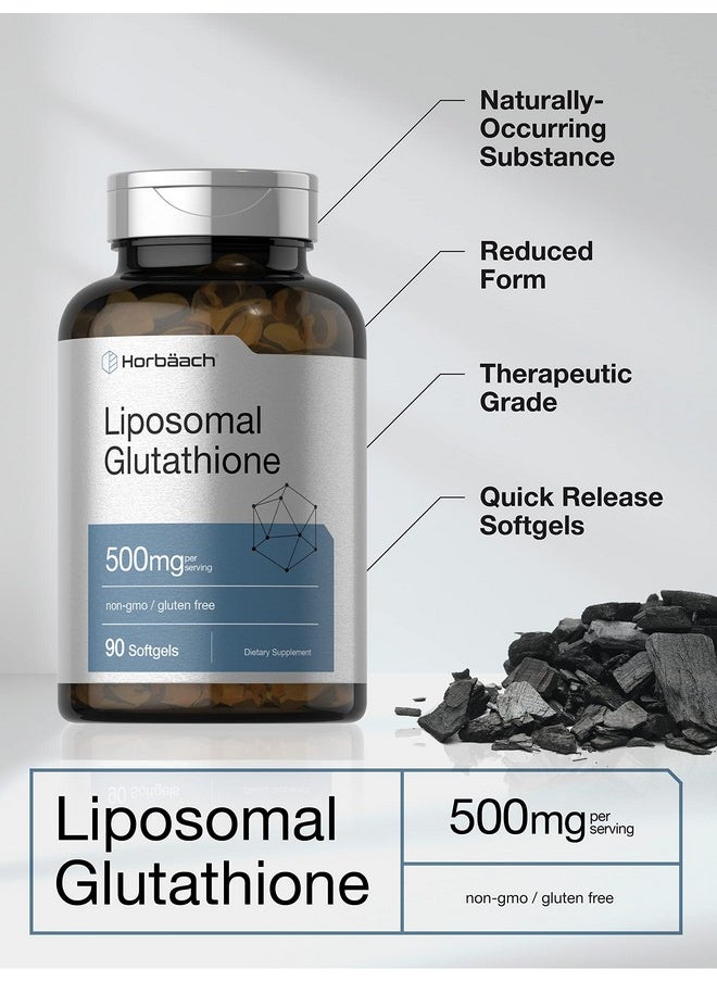 Horbäach - Liposomal Glutathione Softgels ; 500Mg ; 90 Count ; Nongmo & Gluten Free Supplement ; By Horbaach - Image 1
