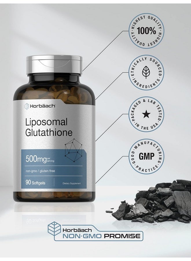 Horbäach - Liposomal Glutathione Softgels ; 500Mg ; 90 Count ; Nongmo & Gluten Free Supplement ; By Horbaach - Image 1