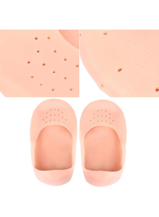 Generic Moisturizing Silicone Gel Socks for Dry Cracked Foot and Ankle Treatment, Skin Care, Foot Beauty, Spa (Healthy Gel Socks)  - Image 1