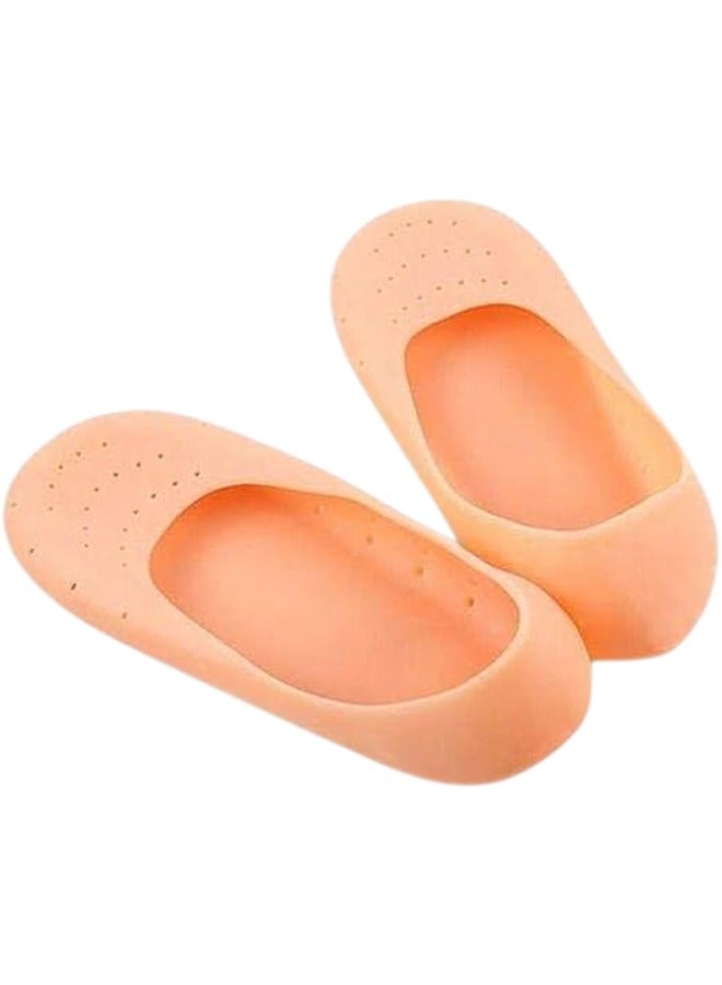 Generic Moisturizing Silicone Gel Socks for Dry Cracked Foot and Ankle Treatment, Skin Care, Foot Beauty, Spa (Healthy Gel Socks)  - Image 2