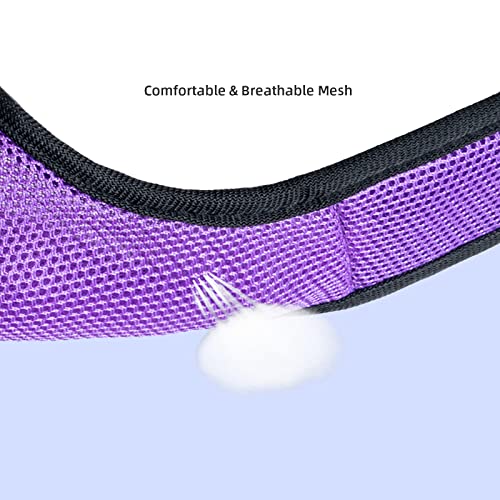 Niteangel Adjustable Soft Harness with Elastic Leash for Rabbits (M, Purple) - Image 4