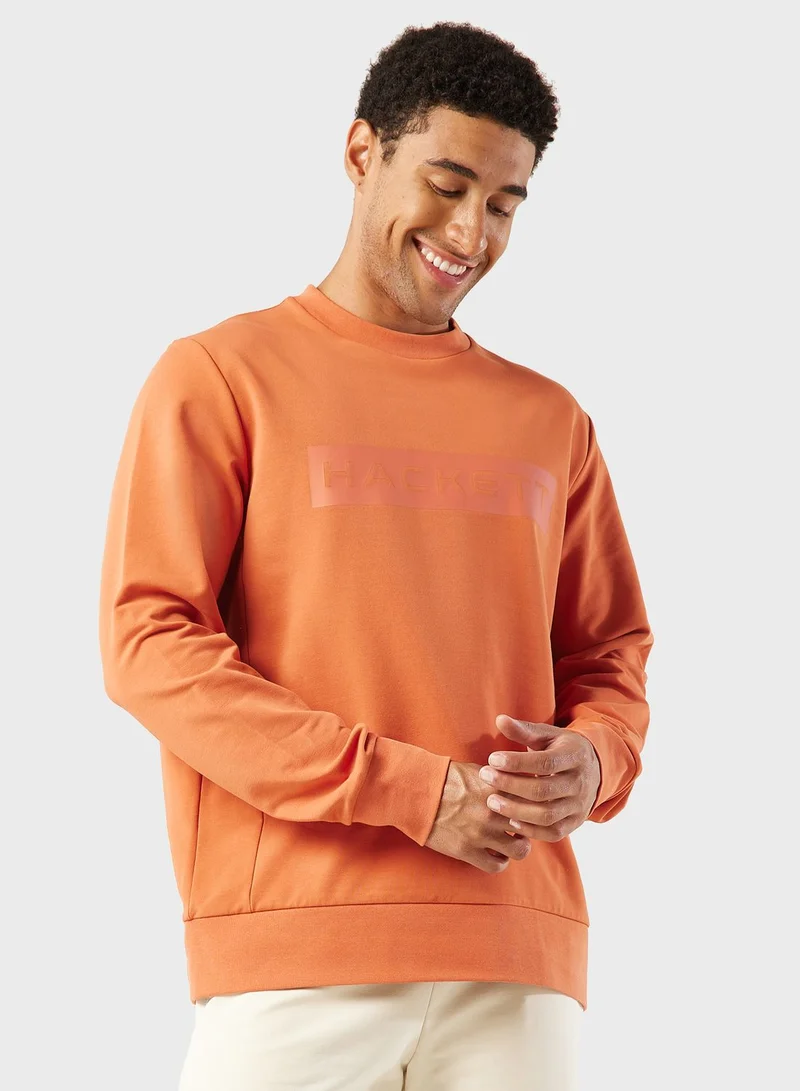 Hackett Logo Crew Neck Sweatshirt