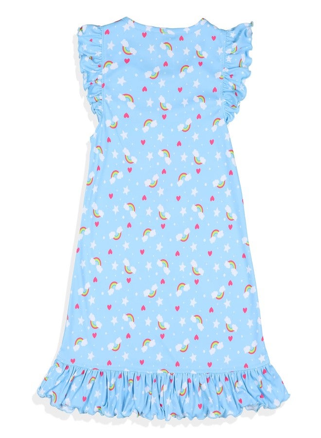 INTIMO Peppa Pig Pajama Toddler Girls' Princess I Believe In Fairies Sleep Nightgown with Matching Doll Dress (2T) Light Blue - Image 5