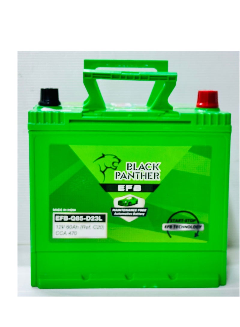بلاك بانثر بطارية سيارة 12 فولت 60 أمبير 85D23L - Image 2