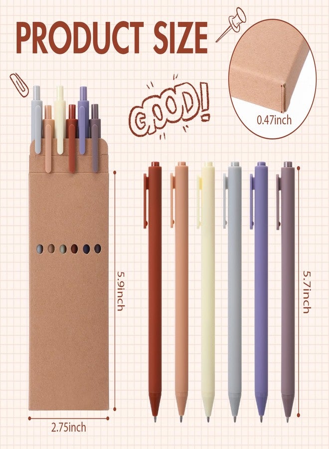 Maitys 24 Pack Thank You Gifts for Employees Bulk, Kraft Paper Gift Boxes with 6 Black Ballpoint Pens Each, Appreciation Gifts for Teachers, Nurses, Office Staff, Coworkers, Clients(Morandi - Image 3