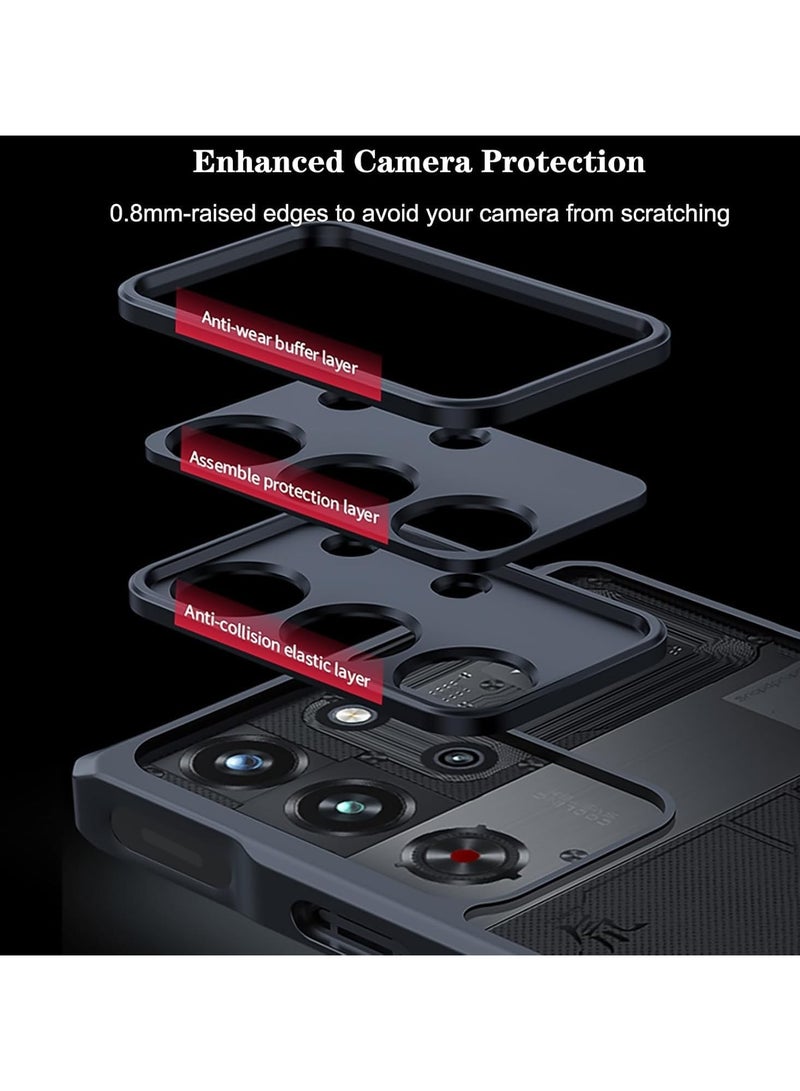 For ZTE nubia Red Magic 10 Pro Case / Red Magic 10 Pro+ Case, Camera Lens Protection Back Cover, TPU+PC Shockproof Bumper Mobile Phone Case, Anti-Yellowing Slim Fit Protective Casing - Image 3