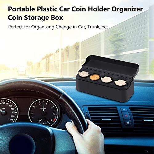 Keenso Car Coin HolderUniversal Storage Coin Money Dispenser Compatible with Most Car Trucks Accessories - Image 3