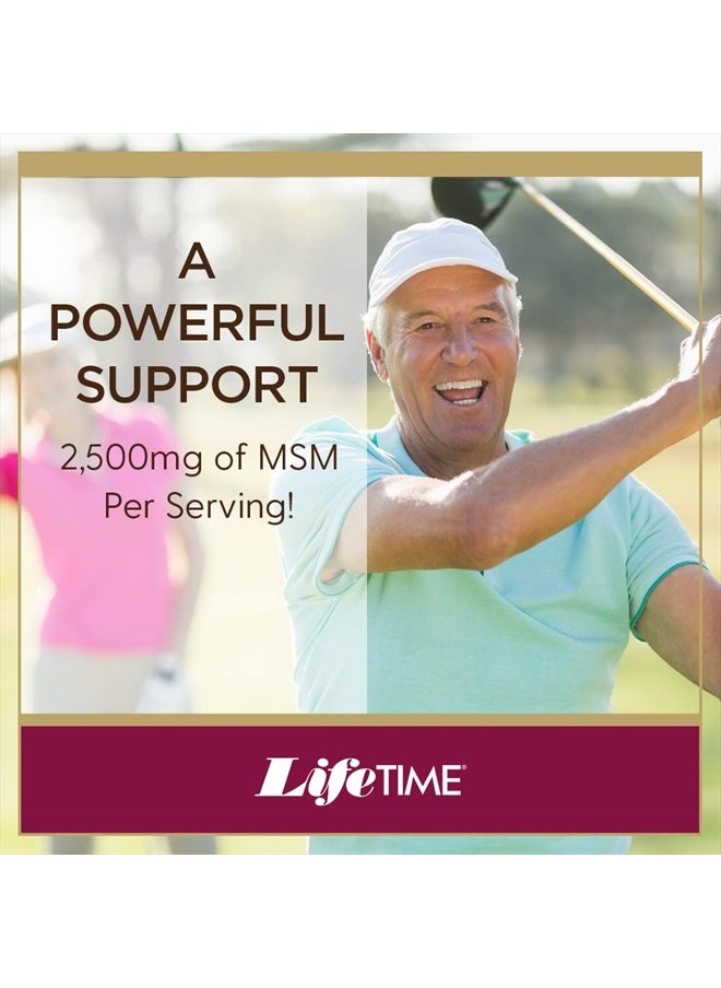 Lifetime Lifetime 100% Pure MSM (Methylsulfonylmethane) Powder | Supports Healthy Joints & Skin | 2500 mg Per Serving | 16 oz, 180 Servings  - Image 3