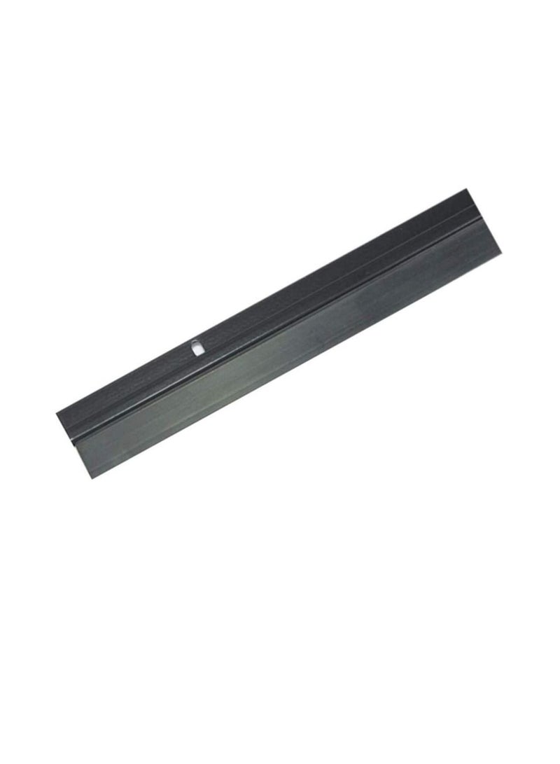 Door Bottom Brush & Rubber Seal with Screw for Exterior/Interior Doors, Insulation Door Seal Sound Proof Under Door Draft Blocker- Keeping Noise Repellent & Dust (100cm, Rubber Black) - Image 1