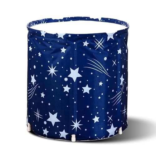 Yopple Bath tub for adult for bathroom Tub for Home SPA, Maintains Hot & Cold Temperature, Drainage Hole, Thickened Layer for Hot and ice bath tub for adults (Round Star) - Image 1