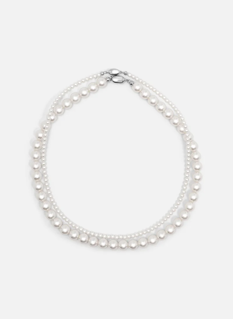 Lichi Set of two pearl strands