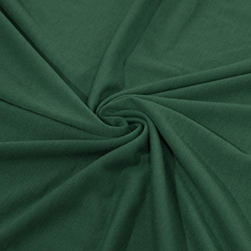 GORLYA Girl's Short Sleeve Floral Print Loose Casual Holiday Long Maxi Dress with Pockets 4-12 Years (11-12Years/Height:150cm, Green) - Image 5