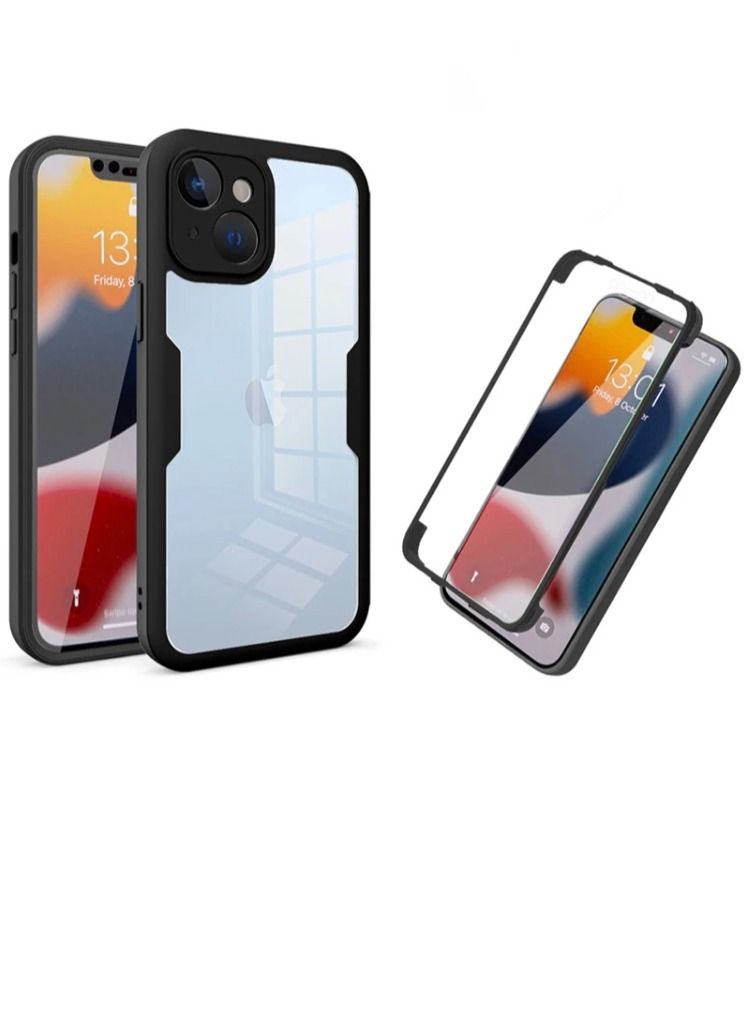 IPhone 14 Case Black 360 Degree Full Body Protection