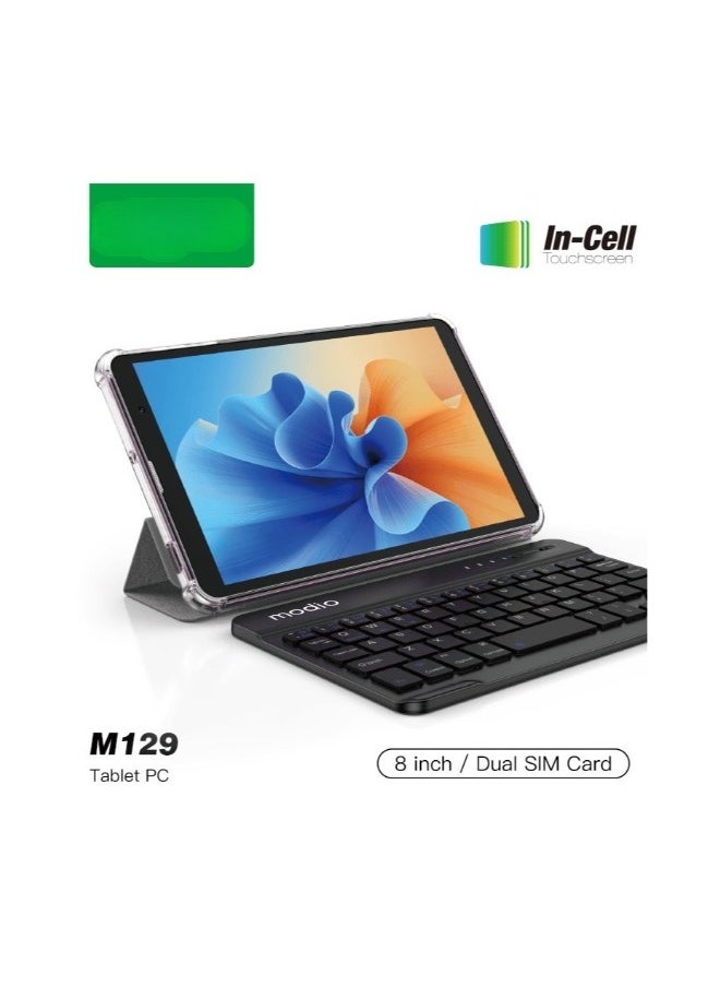 REBENUO - M129 tablet 8-inch screen 8GB RAM 512GB storage space supports 5G Wi-Fi connection latest version (green) - Image 1