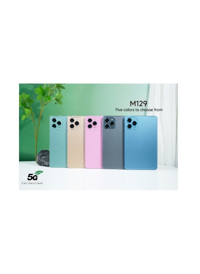 REBENUO - M129 tablet 8-inch screen 8GB RAM 512GB storage space supports 5G Wi-Fi connection latest version (green) - Image 1
