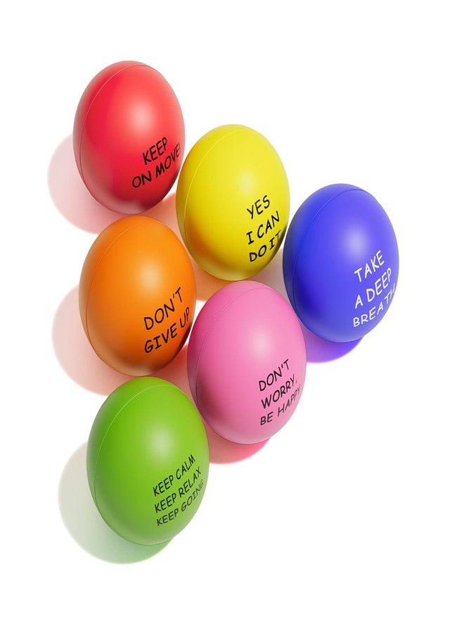 KDG Motivational Stress Balls(6 Pack) for Kids and Adults,Stress Relief Ball with Quetos to Rrelieve Anxiety and Manage Anger - Image 1