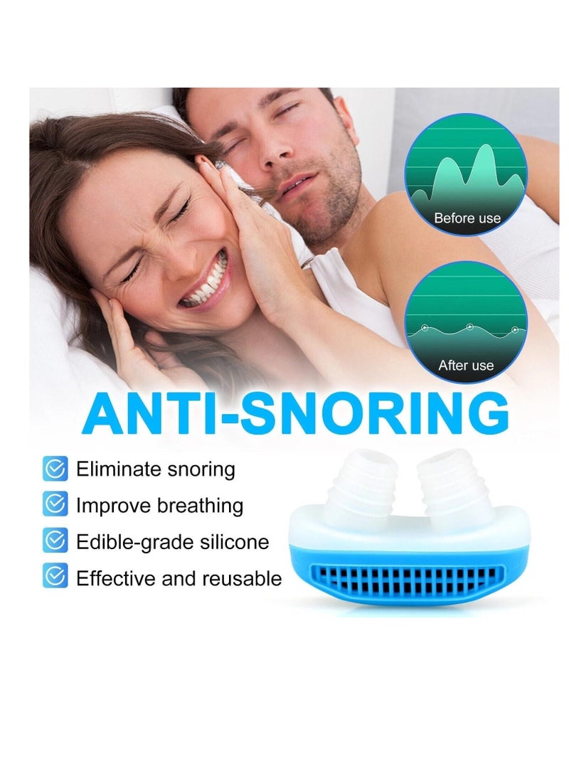 Plan A Anti Snoring Nose Clip 2 in 1 – Air Purifier Health Device for Easy Breathing, Soft Silicone, Relieve Snoring and Nasal Congestion, Sleep Aid, Improve Breathing Quality, Easy to Use (Red) - Image 2