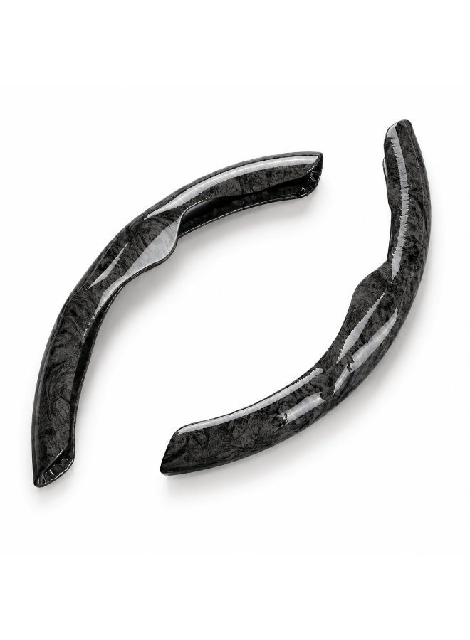 SolidX Steering Wheel Cover Carbon Fiber Black Style - Image 1