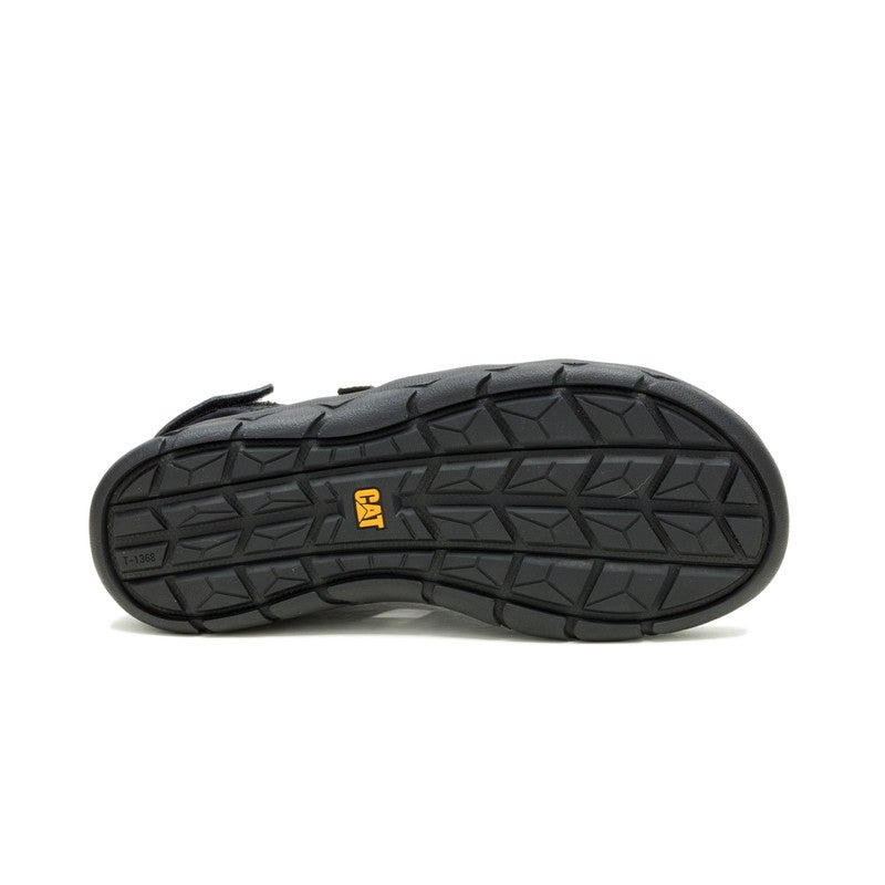 CATERPILLAR صندل كات كادنت للرجال من جلد البولي يوريثان الناعم - خفيف الوزن مع راحة EVA، بطانة قماش مرنة، نعل مطاطي متين - أسود - Image 5