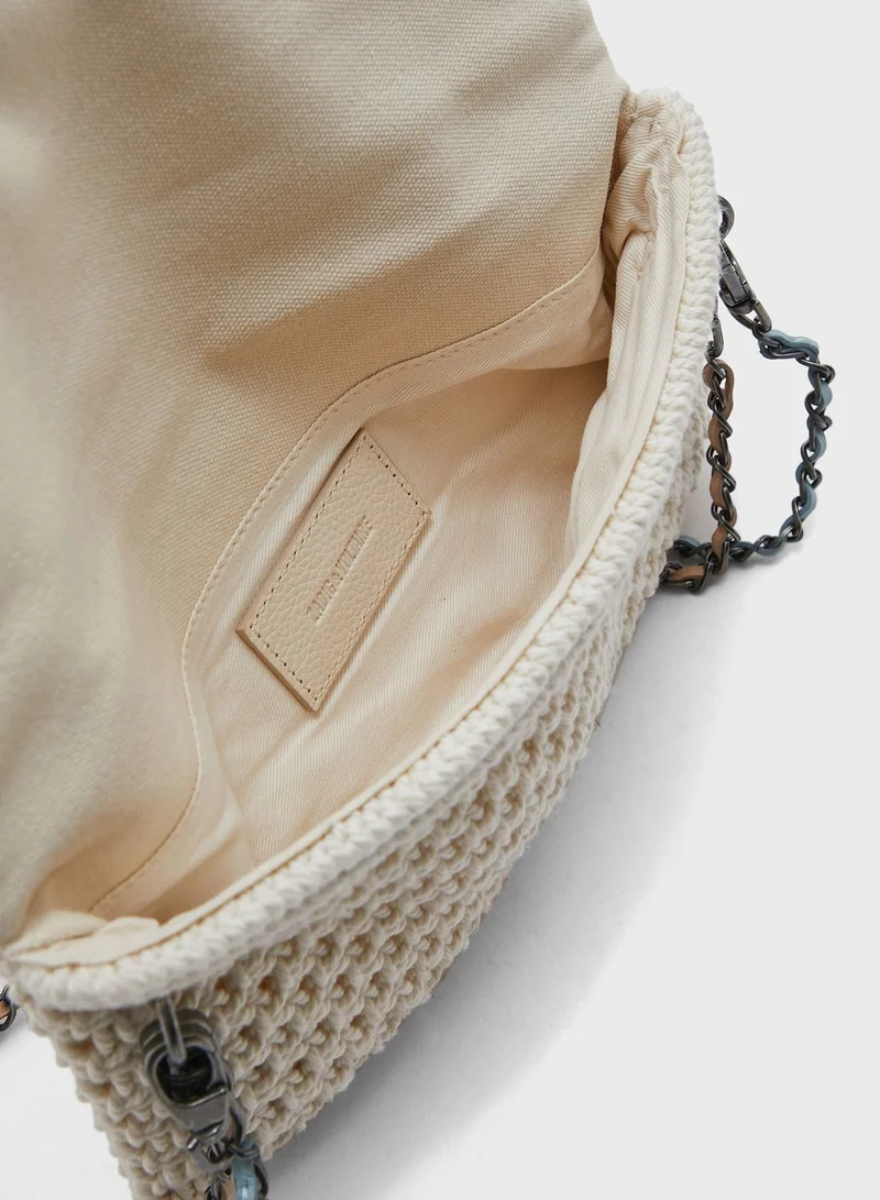 ZADIG & VOLTAIRE Rock Macrame Clutch Bag