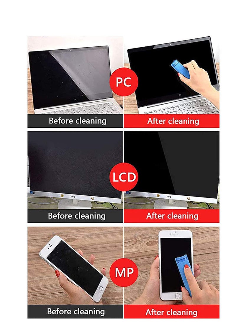 CARE AND SMILE - Care and Smile Mist Cleaner Screen Cleaner Sterilization Disinfection Cleansing Screen Cleaner Spray Safe for All Phones Laptop and Tablet Screens Two in One Spray and Microfiber Cloth BLUE - Image 1