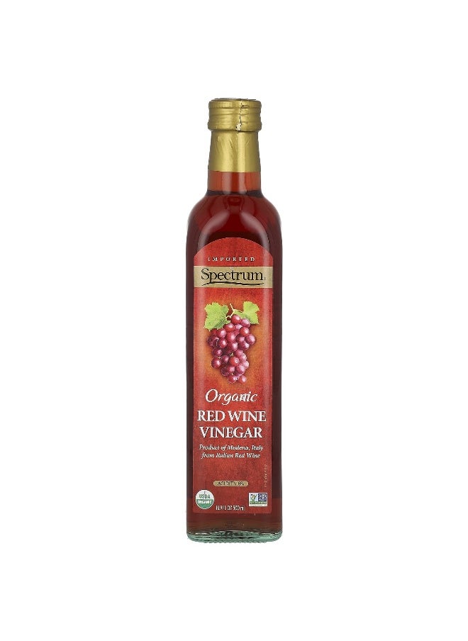 Spectrum Culinary Spectrum Culinary, Organic Red Wine Vinegar, 16.9 fl oz (500 ml)  - Image 1