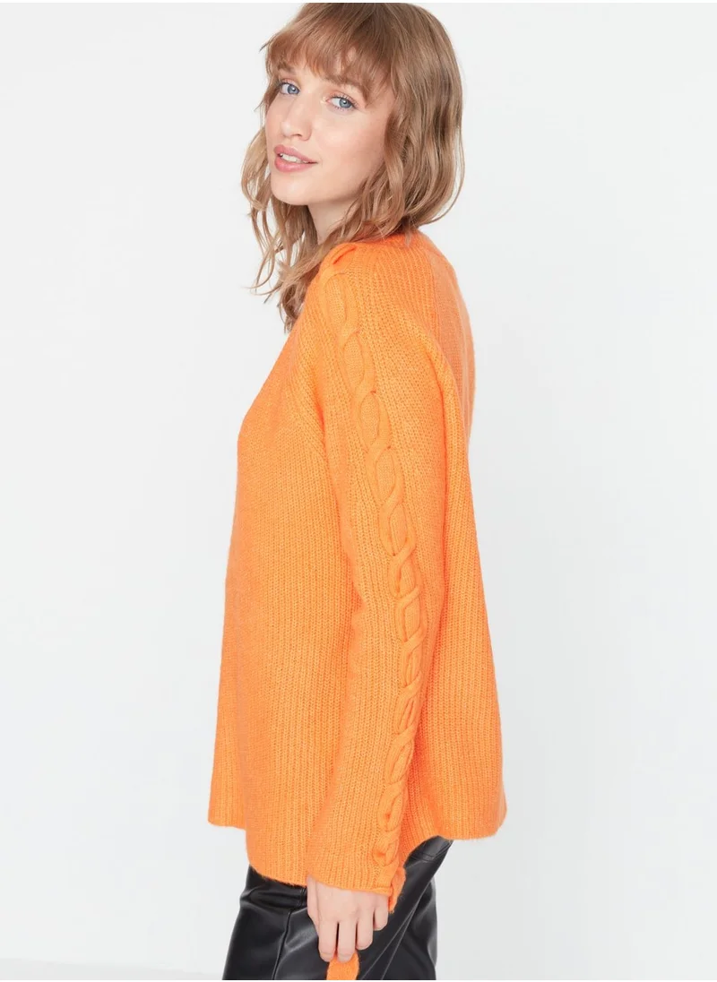 trendyol Cable Knitted Sweater