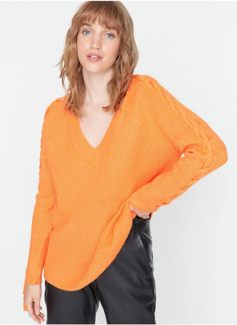 trendyol Cable Knitted Sweater